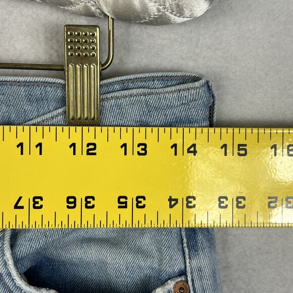 Citizens Of Humanity Jeans 28 Olivia Crop Blue Denim High Rise Slim Button Fly - Picture 11 of 13